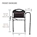 Stander Mobility Rail, Bedside Railing and Assist Bar with Swing-Out Safety Handle for Adults, Seniors, and Elderly, Guardrail with Organizer Pouch, ASTM Safety Approved Bedrail