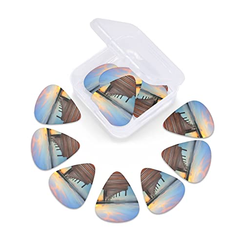 TCIYPILTD Lot de 12 médiators en bois celluloïd pour guitare – Comprend des jauges fines, moyennes et lourdes pour… - Les Beatles, Paul McCartney, John Lennon, RIngo Starr, George Harrison TCIYPILTD Lot de 12 médiators en bois celluloïd pour guitare - Comprend des jauges fines, moyennes et lourdes pour… – Image 6