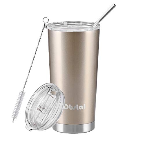 Obstal Stainless Steel Insulated Tumbler - Double Wall Vacuum Travel Mug for Coffee