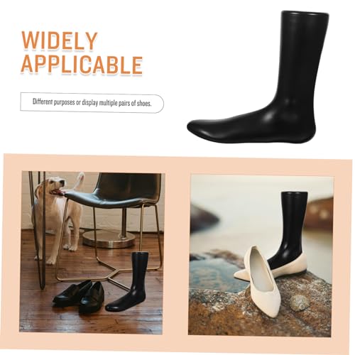 SOESFOUFU 2pcs Women\'s Sock Foot Models Fake Foot Mannequin Holders for Display Sturdy Sock Display Props Black