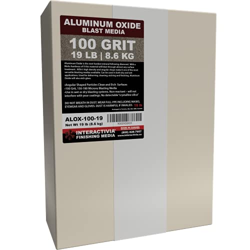 100 Aluminum Oxide 19 LBS or 8.6kg Medium to Fine Sand Blasting