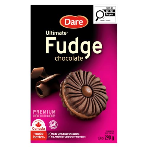 Biscuits sandwich Dare Ultimate Chocolate Fudge croquants avec vrai chocolat, 290g