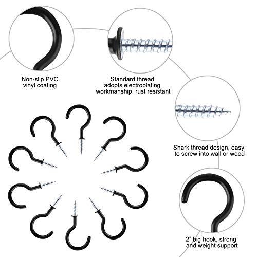 ASTARON 10 pezzi 2 Pollici Ganci Avvitabili, Ganci...