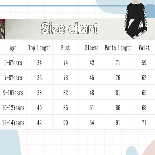 OFIMAN Girls Clothing Set Kids Hoodies Crop Top Tees + Plaid Pants Sweatsuit Long Sleeve Outfit Hooded Sweatshirt Sweatpants 7 41XMEku5cfL. AC