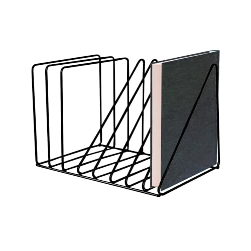 Expositor de arquivo,Estante pequena para mesa com 8 slots | Organizador de mesa de arte em ferro, c