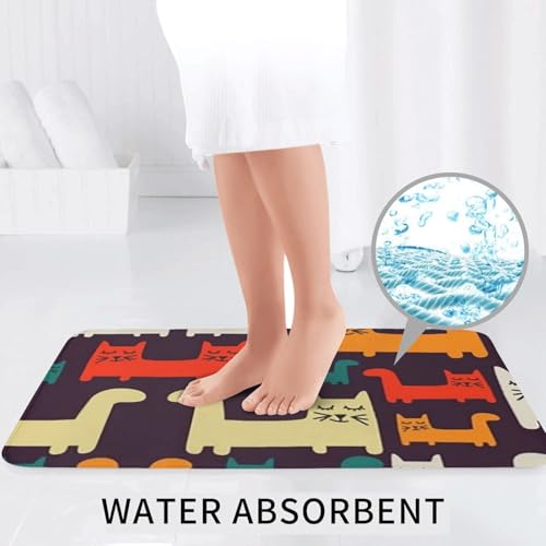 Tapis de bain chat en microfibre lot de 3 pour transformer votre pièce d'eau - 7