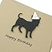 Chihuahua Birthday Card | Handmade Black Dog Chi-chi Birthday Greeting Card | Party Hat | Pet Birthday