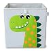wonneklein Ordnungsbox Kinder grau I extra stabile Spielzeugkiste für Kinderzimmer I Box (33x33x33 cm) zur Aufbewahrung I dino green (Danny Dino)'