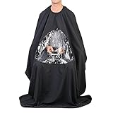 Healthcom Professional Hair Salon Cape Waterproof Nylon Hair Styling Haircutting Cape Clear Viewwing Window Nylon Haircut Apron