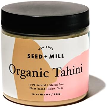 Seed + Mill - Organic Tahini Sauce - Vegan & Gluten Free - 16oz, Pack of 3