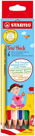 Colouring Pencil - STABILO Trio thick - Pack of 12 - white
