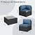 SUNLEI 5 Piece Outdoor Patio Furniture Set with Fire Pit Table, Black PE Rattan Wicker Conversation Sofa Set with Blue Cushions, All Weather Sectional Patio Couch for Backyard, Deck, Garden, Porch