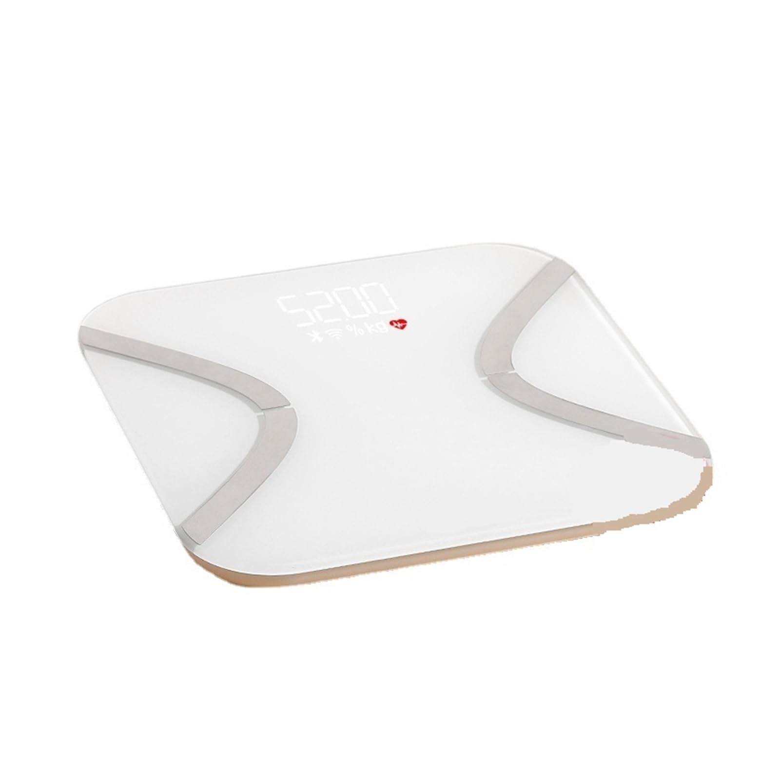 Báscula De Grasa Corporal Inteligente Peso Dispositivo Fitness Preciso FáCil De Leer(White USB A)