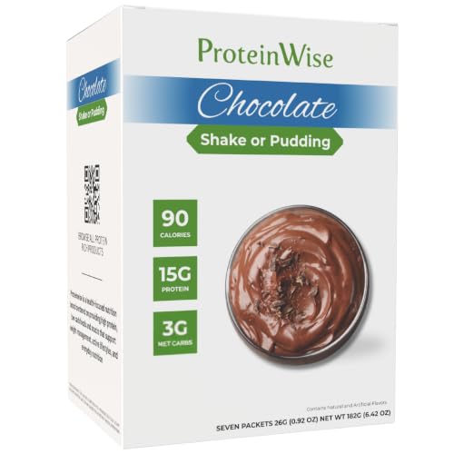 Image of ProteinWise - Chocolate High Protein Shake or Pudding - 7 /Box