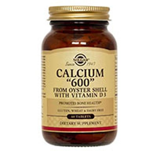 SolgarCalcium "600" (Oyster Shell Calcium) 120 Tabs 2-Pack