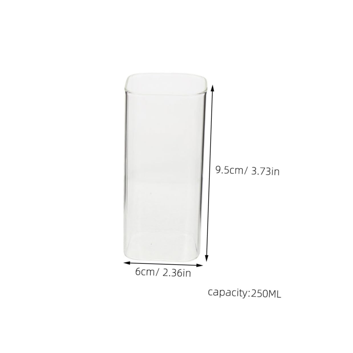 STOBAZA 250ml Bicchieri in Vetro Resistenti al Calore Set 6