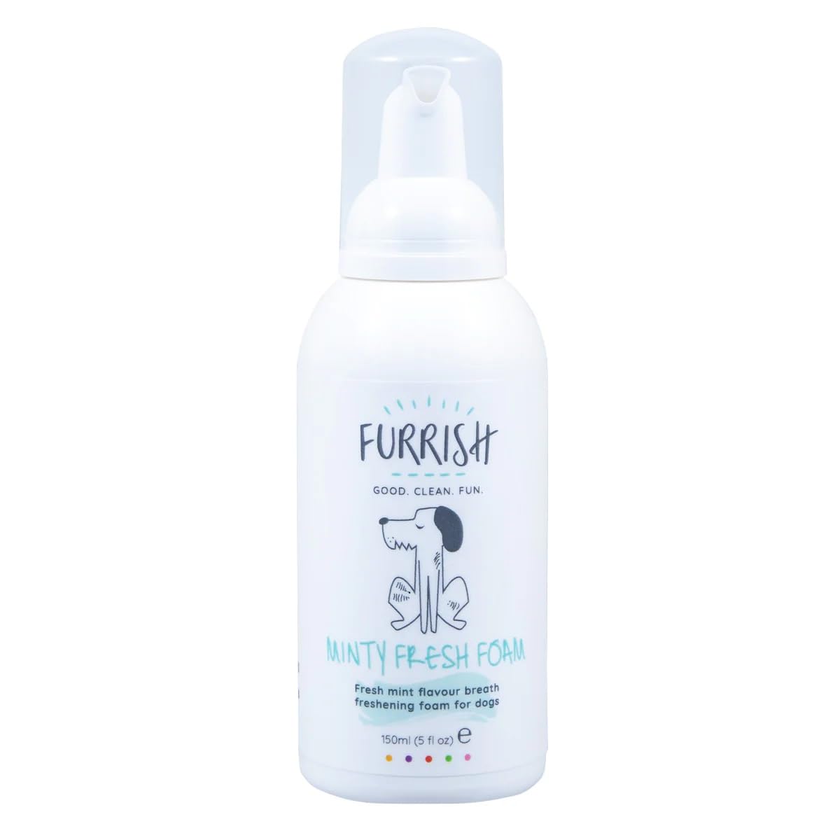 Furrish Minty Fresh Breath Foam 150ml - Dog Breath Freshener - Long-Lasting Freshness - Natural Mint Formula - Easy Application - Promotes Oral Hygiene
