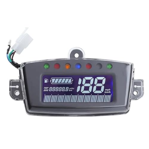 オートバイ 走行距離計 デジタルバイクスピードメーター 走行距離計 タコメーター ターンインジケーターライト 燃料レベル表示 V100 AG100 AG50用