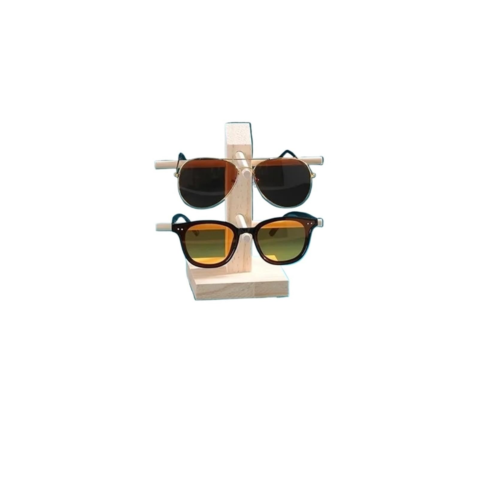Présentoir lunettes bois polyvalent pour rangement maison et boutique