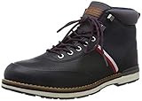  Tommy Hilfiger Herren Outdoor Corporate Leather Boot Klassische Stiefel, Blau (Midnight Cki), 44 EU
