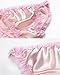 Womens Silk String Panties Satin Bikini Thong Lace Sexy Underwear 100% Natural Mulberry Silk Briefs pink