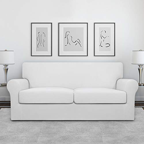 Image of Easy-Going Stretch Oversized Loveseat Couch Cover for 2 Cushion Washable