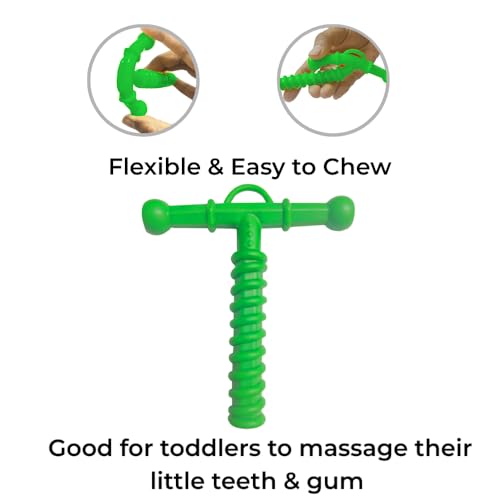 Image of B-Arm Chewy Tube Combo (Red & Green) | Oral Sensory Support for Kids & Adults | Textured Spiral Design | Moderate & Strong Chewers | Chewing Tubes for Autism, Sensory Processing, ADHD & Speech Support