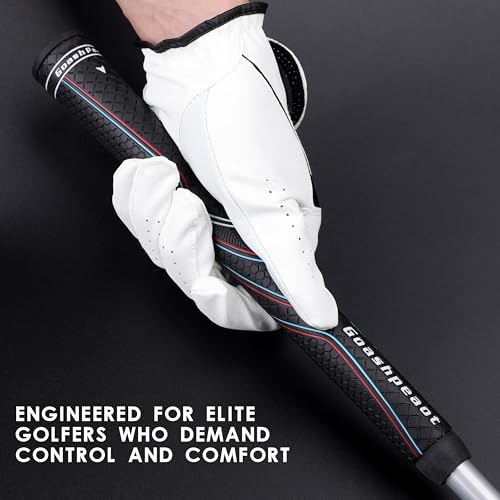 Goashpeaot Polyurethane Golf Grips Pack of 13 with Regripping Kit,Advanced Texture Control Non-slip for All-Weather Conditions Golf Club Grips,Comfortable Tackiness Feel Golf Grips for Men