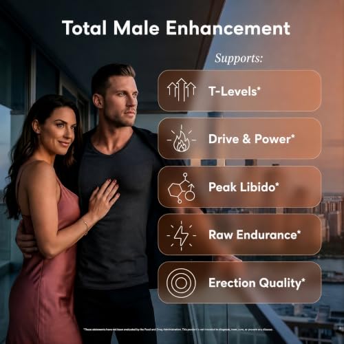 Image of Male Enhancing Supplement & Libido Support for Men - Drive, Stamina & Vitality w. Tongkat Ali, Maca, L-Arginine - Testosterone Support - Energy, Performance & Vigor Boost - 3rd Party Tested - 60ct