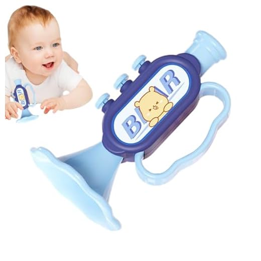 Nybhyjka Trompeta para Trompeta de Juguete - Simulación Instrumentos Musicales para el Juguete de Trompeta, Bebé Instrumentos Musicales Educativos para la Práctica de Aprendizaje