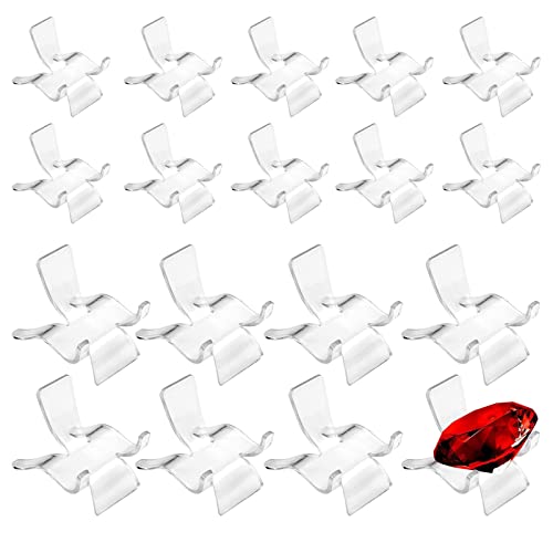 20 PCS Chevalets en Acrylique Transparent Support Pierres et Minéraux Supports de Chevalet Supports de Chevalet en Acrylique triangulaires en Acrylique transparent Pour Petits Objets de Collection Cover