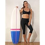 ninovino Women's Workout Leggings Swim Capri Quick Dry Stretch Water Sports Swim Leggings - Image 5