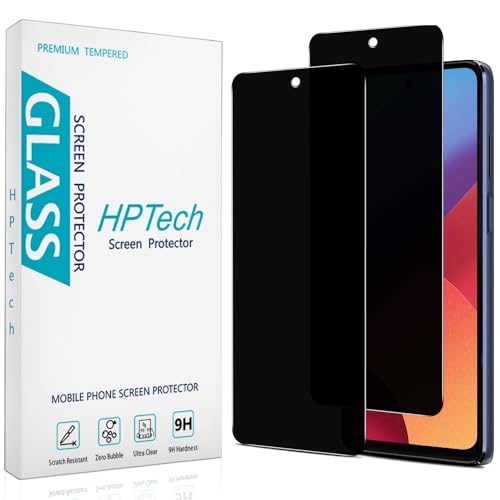 HPTech 2 Pack Privacy Screen Protector for Motorola Moto G Stylus 5G (2022) Anti Spy Tempered Glass, Bubble Free, Case Friendly