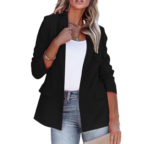 Blazers for Women Business Casual Office Work Suit Jackets Long Sleeve Lapel Blazers Trendy Open Front Jackets