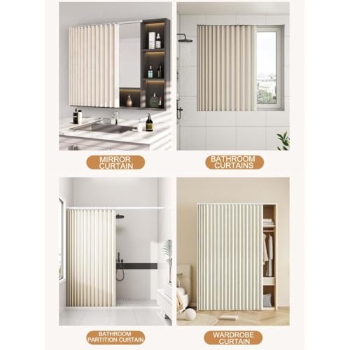 Rideaux de cuisine en lin anti-poussière ombrage ventilation placard