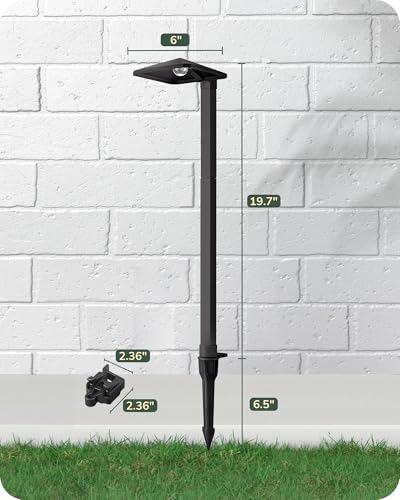 Image of EDISHINE Low Voltage Pathway Lights, Wired Landscape Lighting, 10 Pack