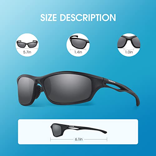 Duduma Polarized Sports Sunglasses For Men Women Running Cycling Fishing Golf Driving Shades Sun Glasses Tr90 #TOP3