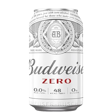 【ノンアル】バドワイザー（Budweiser） ゼロ 缶 ノンアルコールビール 350ml×24本 2,278円（94.9円/本）（2,158円、89.9円/本）送料無料！
