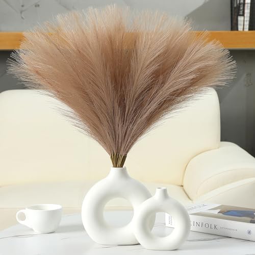 Faux Pampas Grass Decor 17.7 Inch 30pcs, Artificial Pampas Grass ...