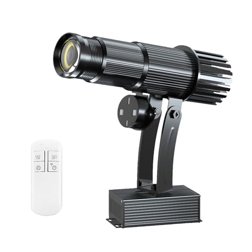 TMUT 50W HD LED Logo GOBO Projector with Free Custom Glass GOBO,Rotate DJ Effect Light Indoor GOBO Projector with Remote Control for Hotel Company Store Advertising Wedding.