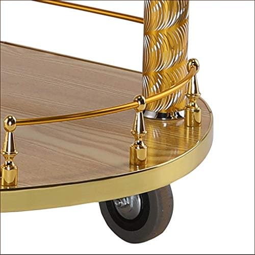 Ce Chariot de Service Mobile est destiné à l'hôtellerie-Restauration. Ce Chariot de Rangement Rond et Luxueux est idéal pour Les hôtels et Les Restaurants.