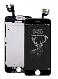 Pre-Assembled Screen Replacement for iPhone 6 Plus Gray, LCD Display and Touch Screen Digitizer Replacement for A1522, A1524, A1593w/Facing Proximity Sensor, Ear Speaker, Front Camera and Repair Tools