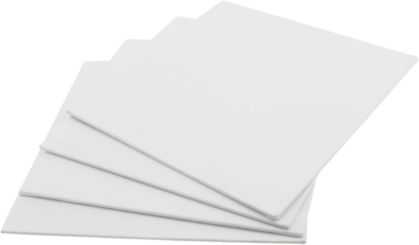 Artist Canvas Boards 20x20cm, 4 Pack White Art Painting Panels