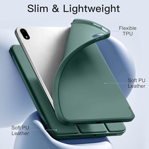 Image of TGK Case for OnePlus Pad 3 13.2 inch Tablet, Pad 2 Pro, Pad 4 Pro Case Trifold Smart Stand Cover (Green)