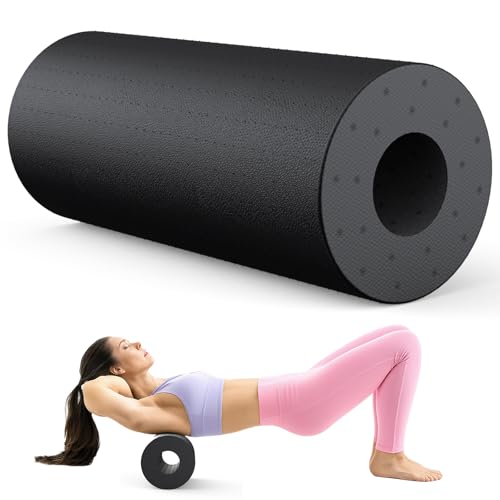 SURFOU Faszienrolle Wirbelsäule Rücken 29×15 cm, Massage Foam Roller, nur 130g Ultraleich, für Tiefengewebe, Muskelentspannung & Regeneration, Ideal für Fitness & Yoga zu Hause