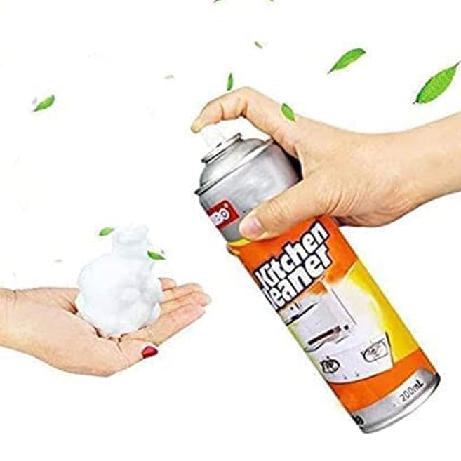 Verra Enterprise Multipurpose Bubble Foam Kitchen Cleaner Spray Oil & Grease Stain Remover Chimney Cleaner Bubble All Purpose Foam Degreaser Spray 4