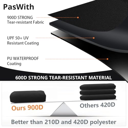 Image of PasWith Grill Cover for Pit Boss Austin XL,[900D Strong Tear-Resistant] Wood Pellet Smoker Cover for Pitboss 1000 Series,Waterproof Grill Cover for Pitboss Rancher XL,1100 Pro,1150,Z Grill 1000