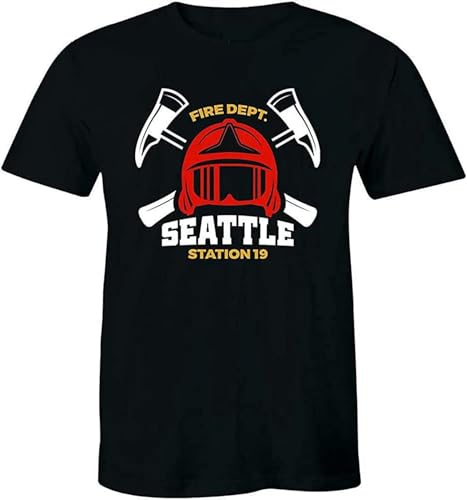 New Seattle Fire Department Firefighter Station 19 Tv Series T-Shirt Men's Tee Hemden(Large) für 23,99 EUR bei amazon.de Bild: New Seattle Fire Department Firefighter Station 19 Tv Series T-Shirt Men's Tee Hemden(Large) für 23,99 EUR bei amazon.de
