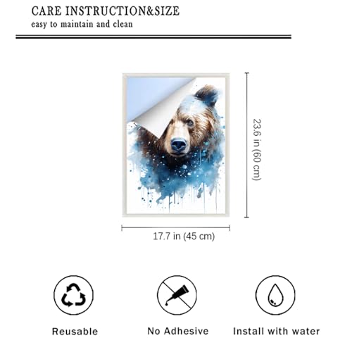 Vinilo decorativo para ventana 17.7x23.6 pulg estilo vidrio miniatura 2