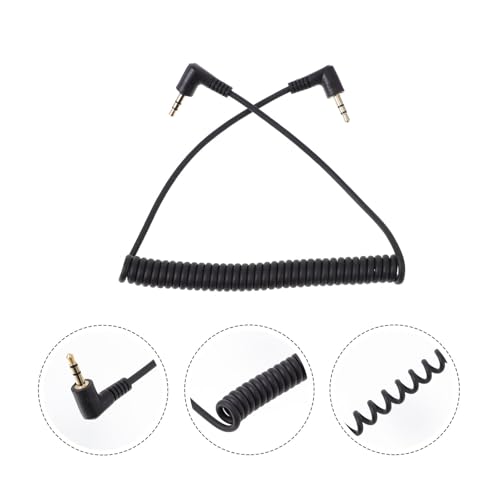 Cable auxiliar Jack 3.5mm macho a macho enrollado 1.5m miniatura 4
